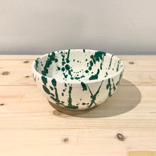 Cargar imagen en el visor de la galería, Cuenco pequeño / Goteado verde