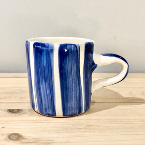 Taza mediana / Raya azul